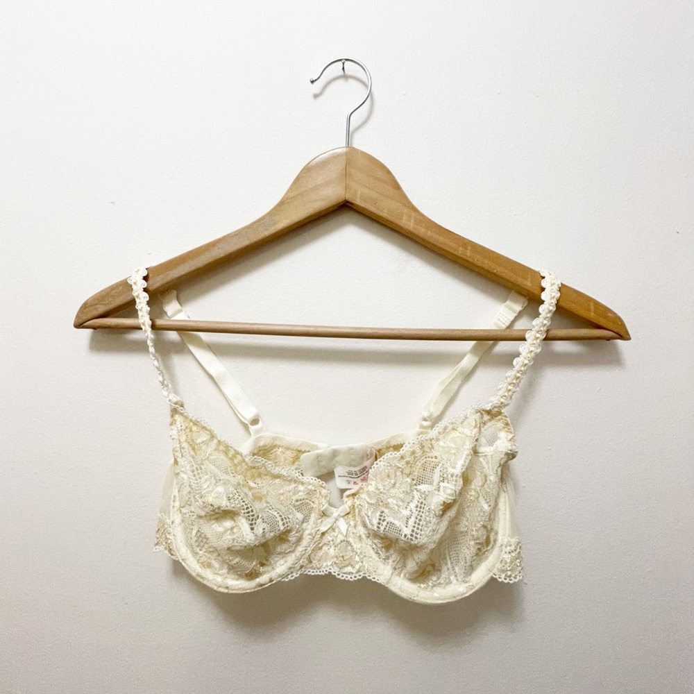 Valisere Lace vintage bra cream size 36 B vintage